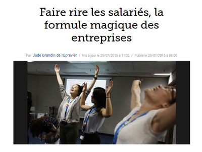Le rire est bénéfique au travail - Article Le Figaro